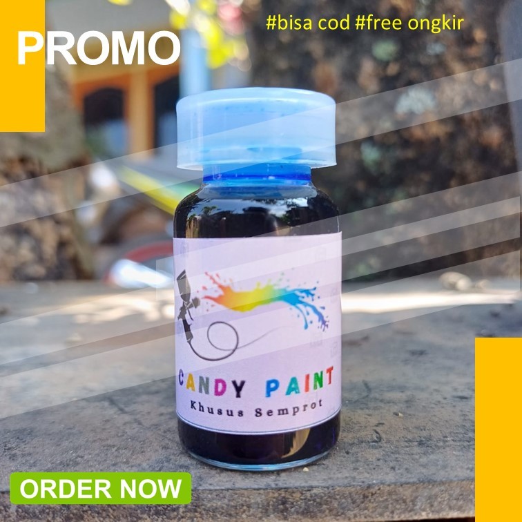 (SEMPROT) 12.5 ML CANDY PAINT CAT VELG MOTOR CHROME CANDY TONE CAT CHROME CANDY PAINT