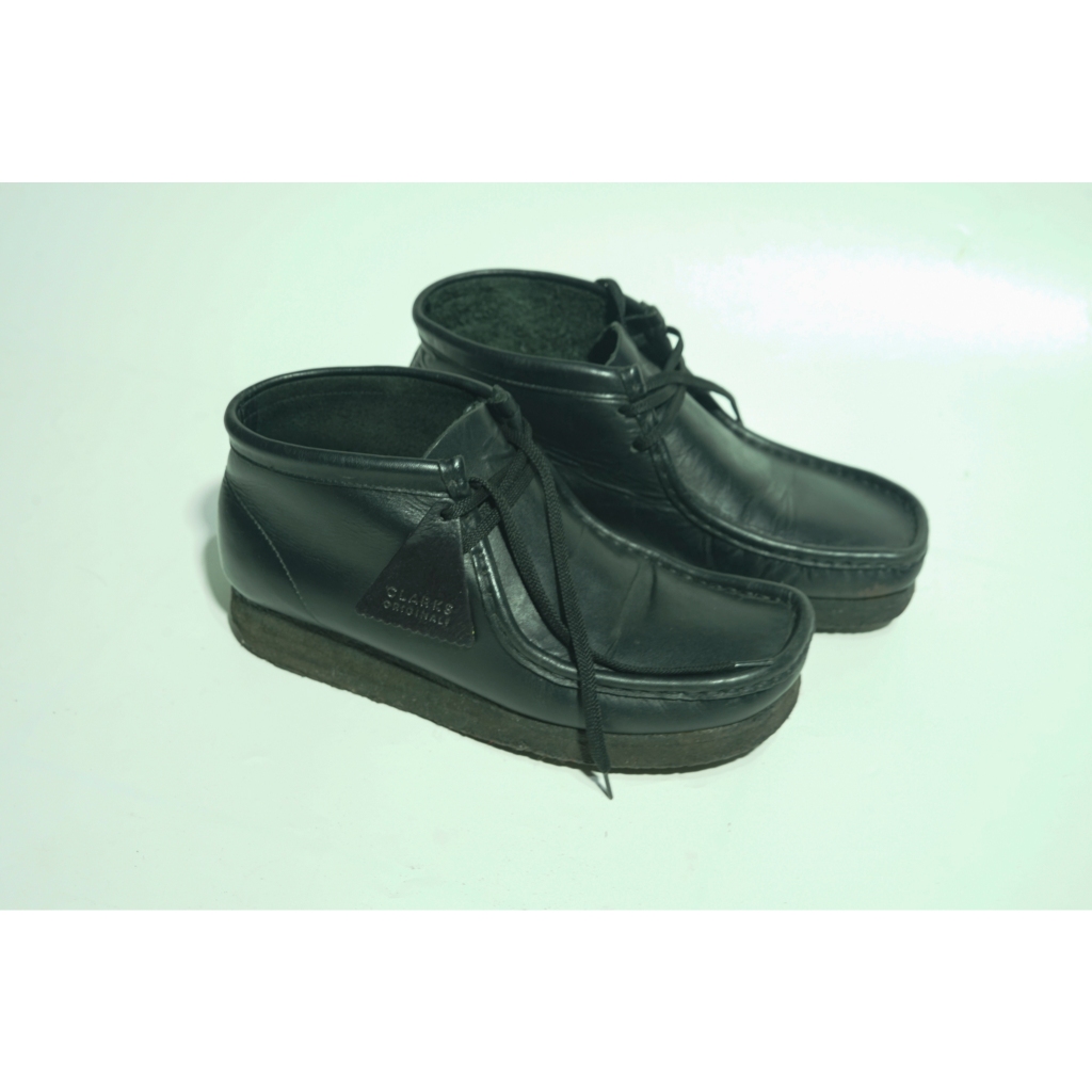 Clarks Wallabee Boot Black Leather