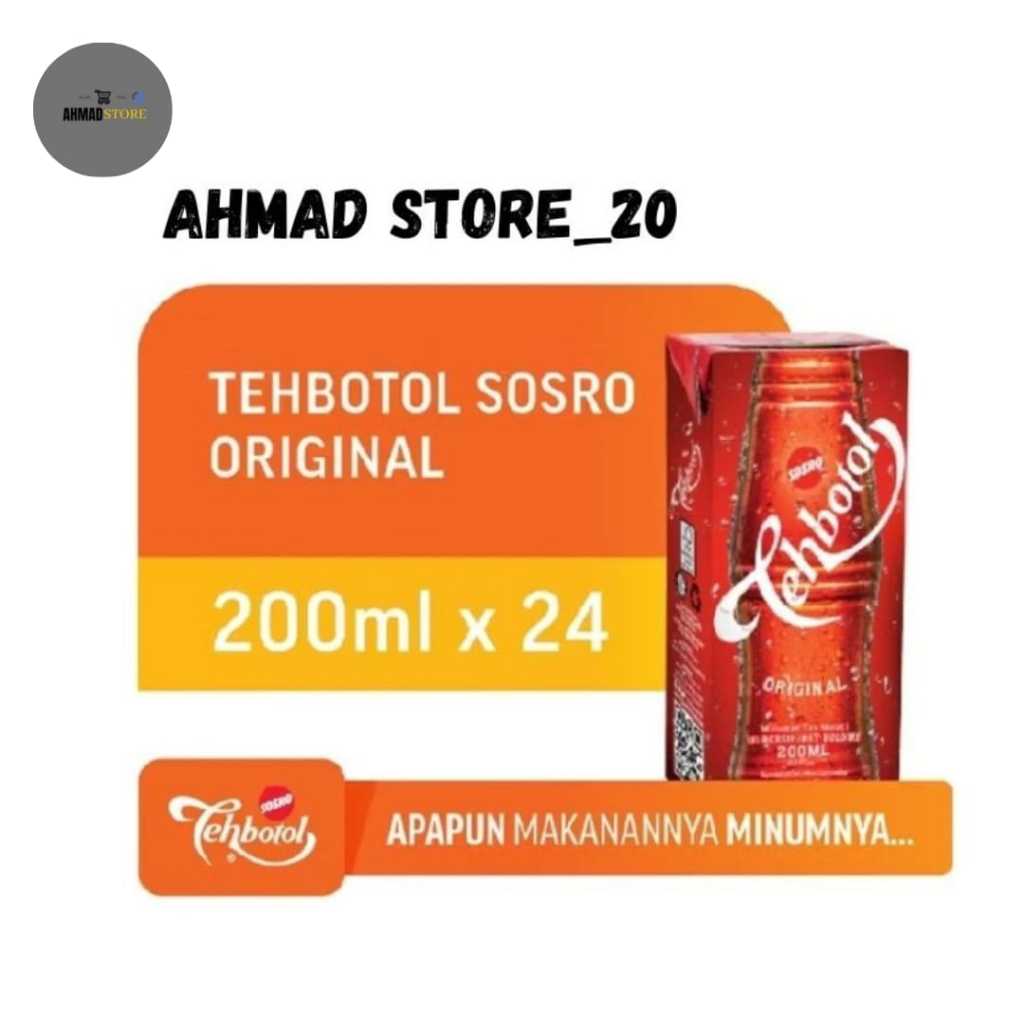 Teh botol sosro kotak  200ml 1dus  isi 24