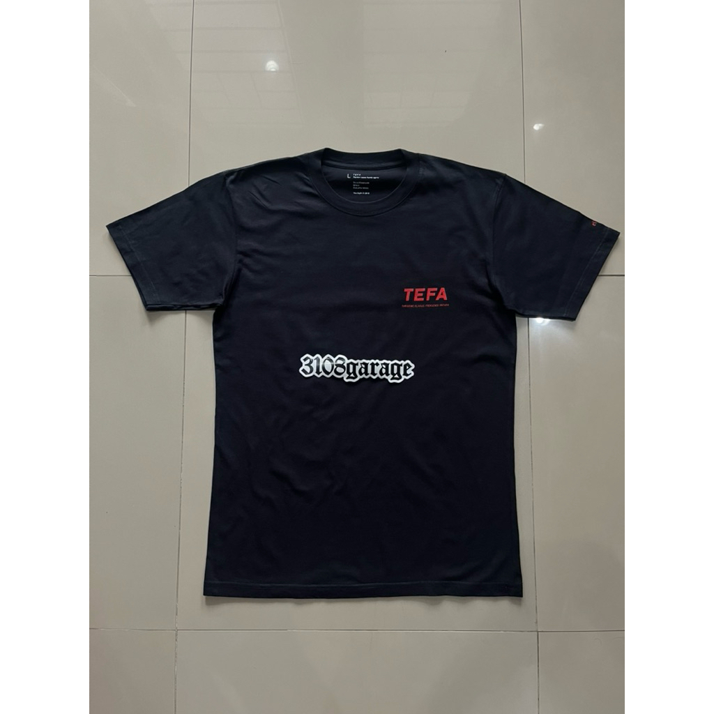 T-shirt tee Elhaus X Thrive MC X Frekuensi Antara black sz L used good cond kaos lengan pendek mens 