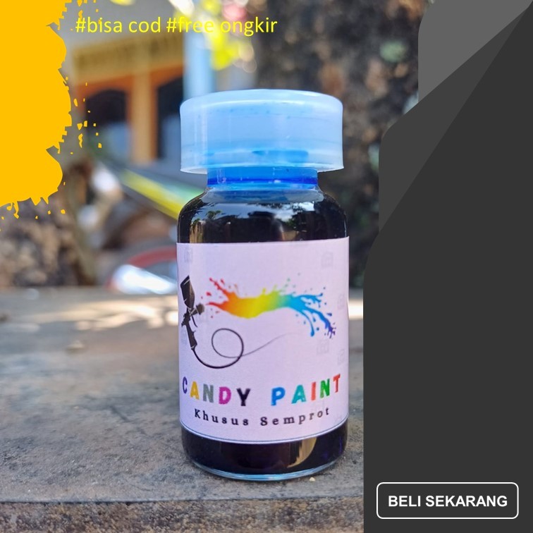 (SEMPROT) 12.5 ML CANDY PAINT PEWARNA LOGAM CAT VELG CAT CANDY CHROME CAT LOGAM PERMANEN