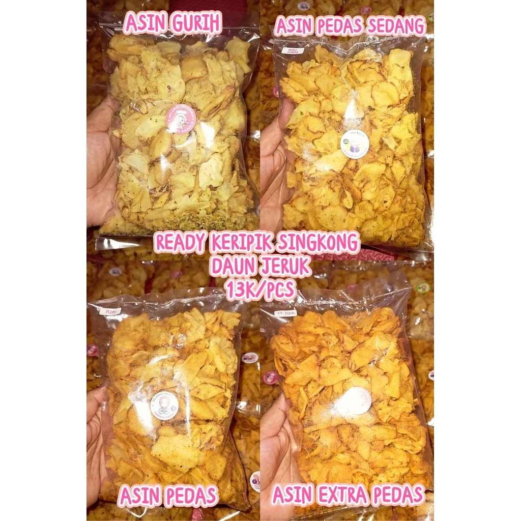 Keripik singkong daun jeruk