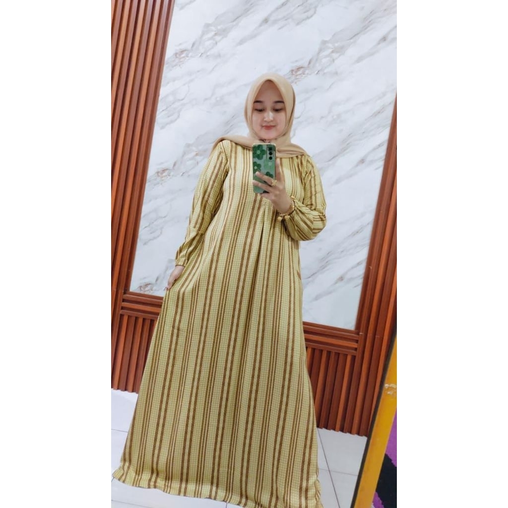 Gamis Aluna Lime
