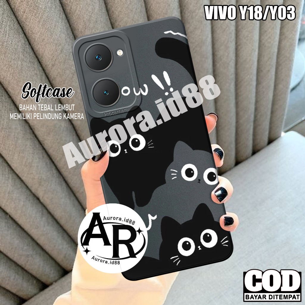 Softcase Vivo y18 - Vivo y03 - Vivo y03T - Case Cewek - Case Cowok - Silicon Hp - Mika Hp - Softcase