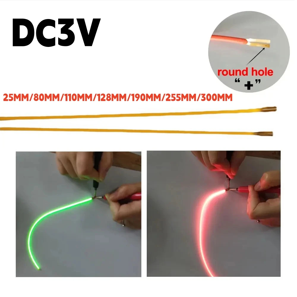 Bisa dipotong COB LED Flexible Filament DC 3V Retro Edison