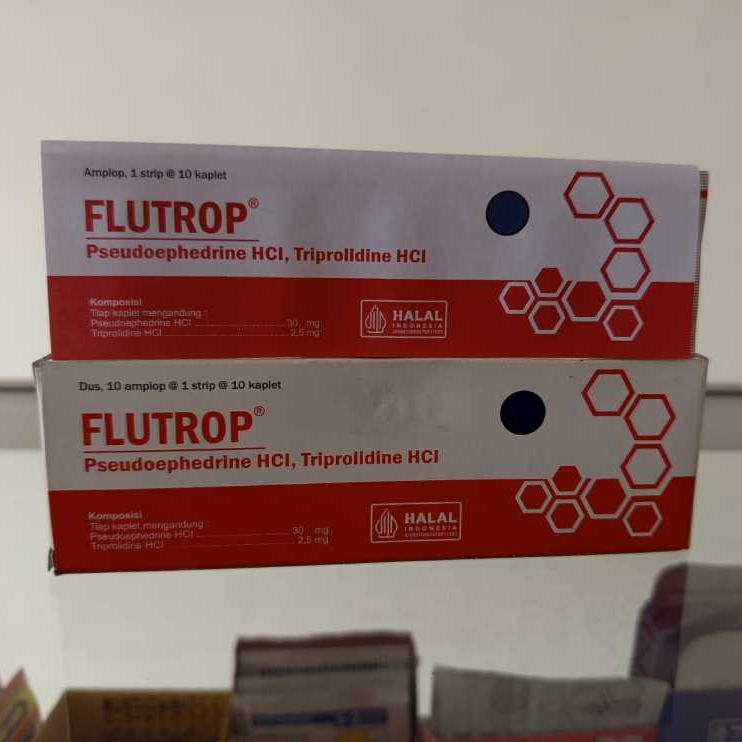 FLUTROP Tablet Obat Flu Pseudoephedrine Triprolidine