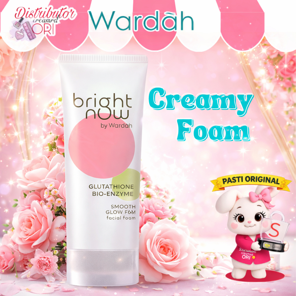 Wardah Perfect Bright Smooth Glow Creamy Foam 100ml | BPOM