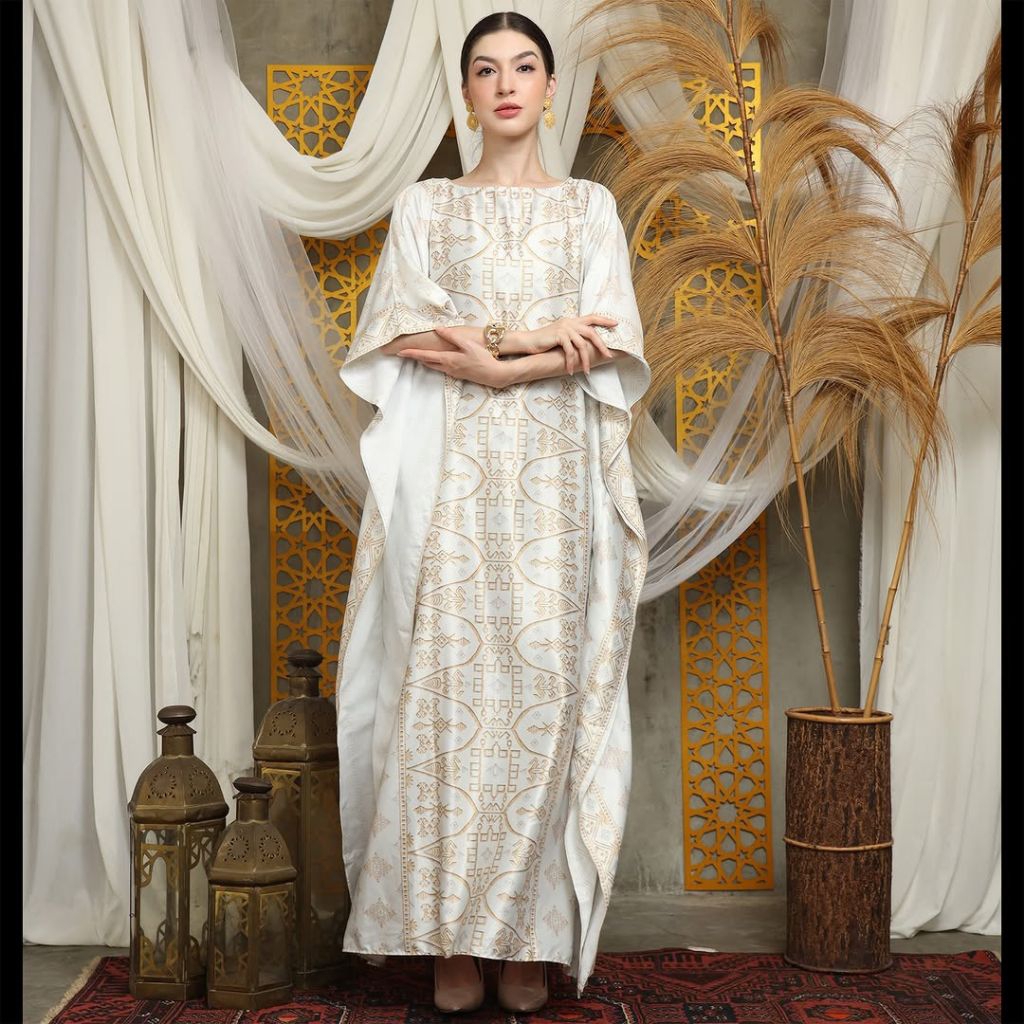 Kaftan Ivory | Kaftan Putih | Kaftan Modern | Kaftan Jumbo | Long Kaftan | Dress Ivory | Dress Putih