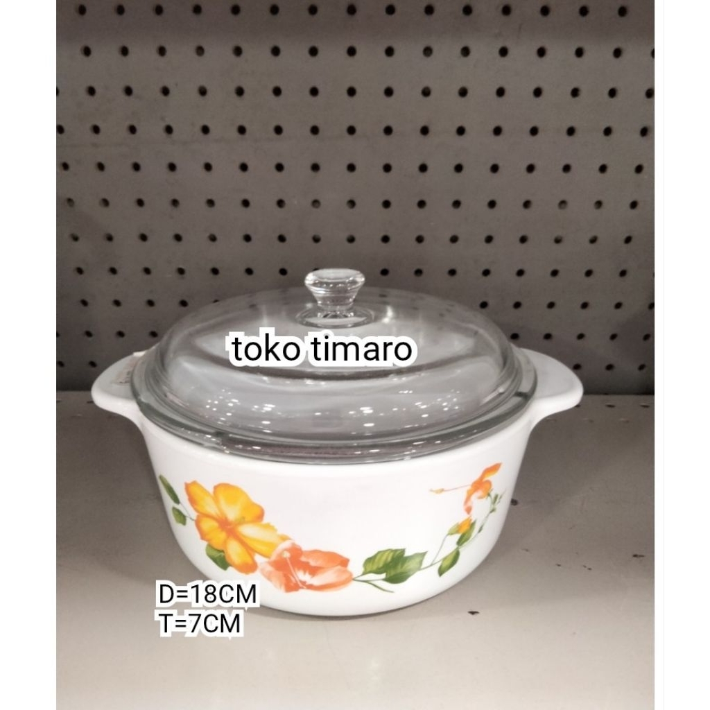 LUMINARC GOLDEN BOUQUET PANCI MASAK KACA 1.5L