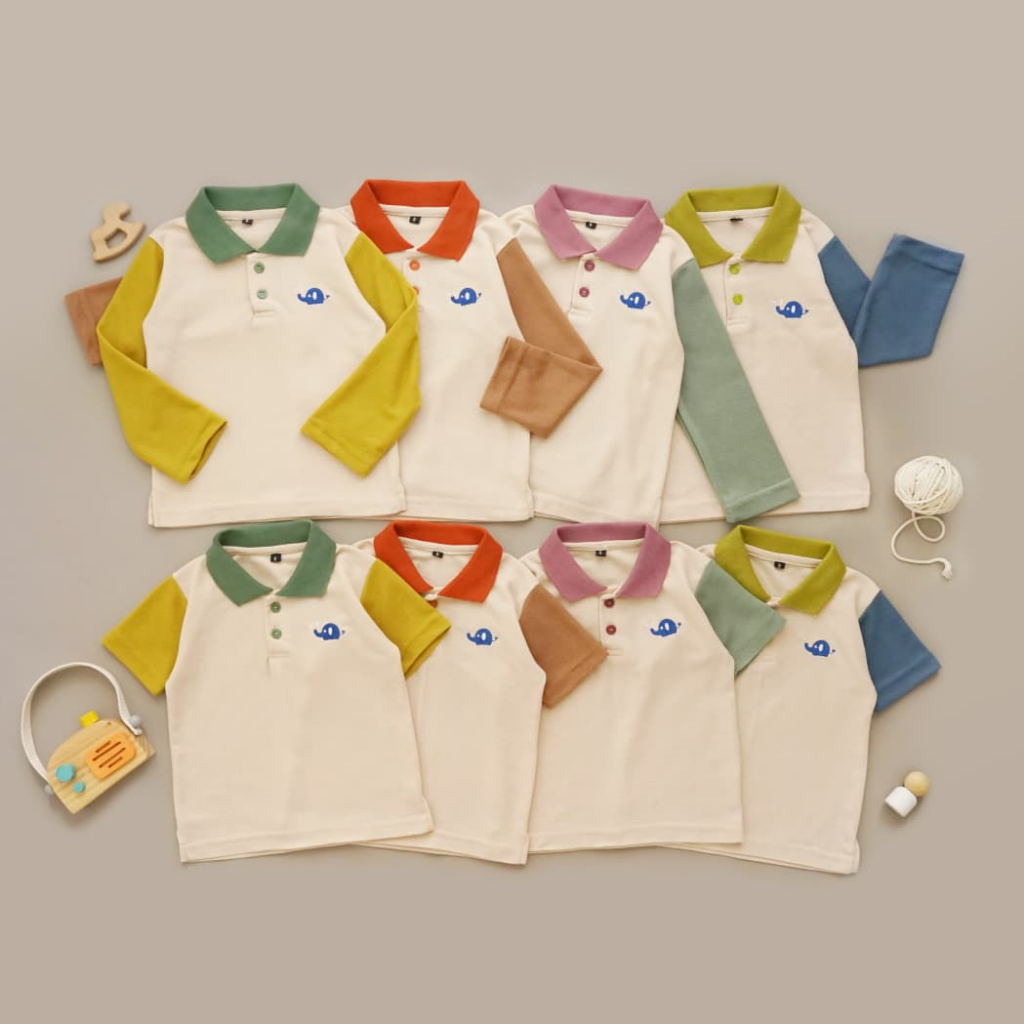 KINI POLO SERIES - Littlecaim - kaos polo couple anak & dewasa