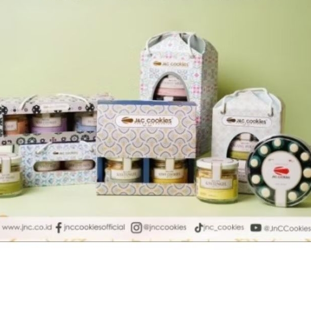 J&C Cookies Hampers Paper Tray Kue Kering