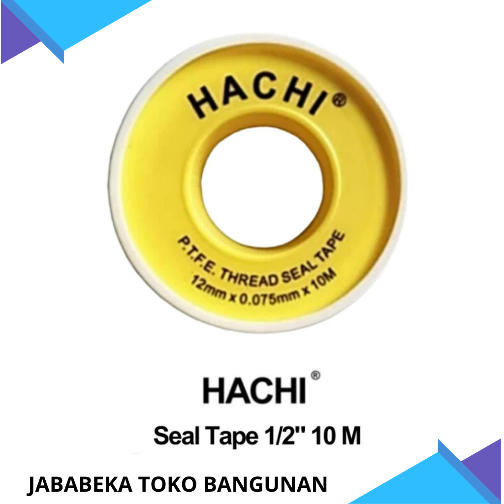Seal Tape HACHI 10 Meter - Kuat, Tahan Bocor, Mudah Digunakan
