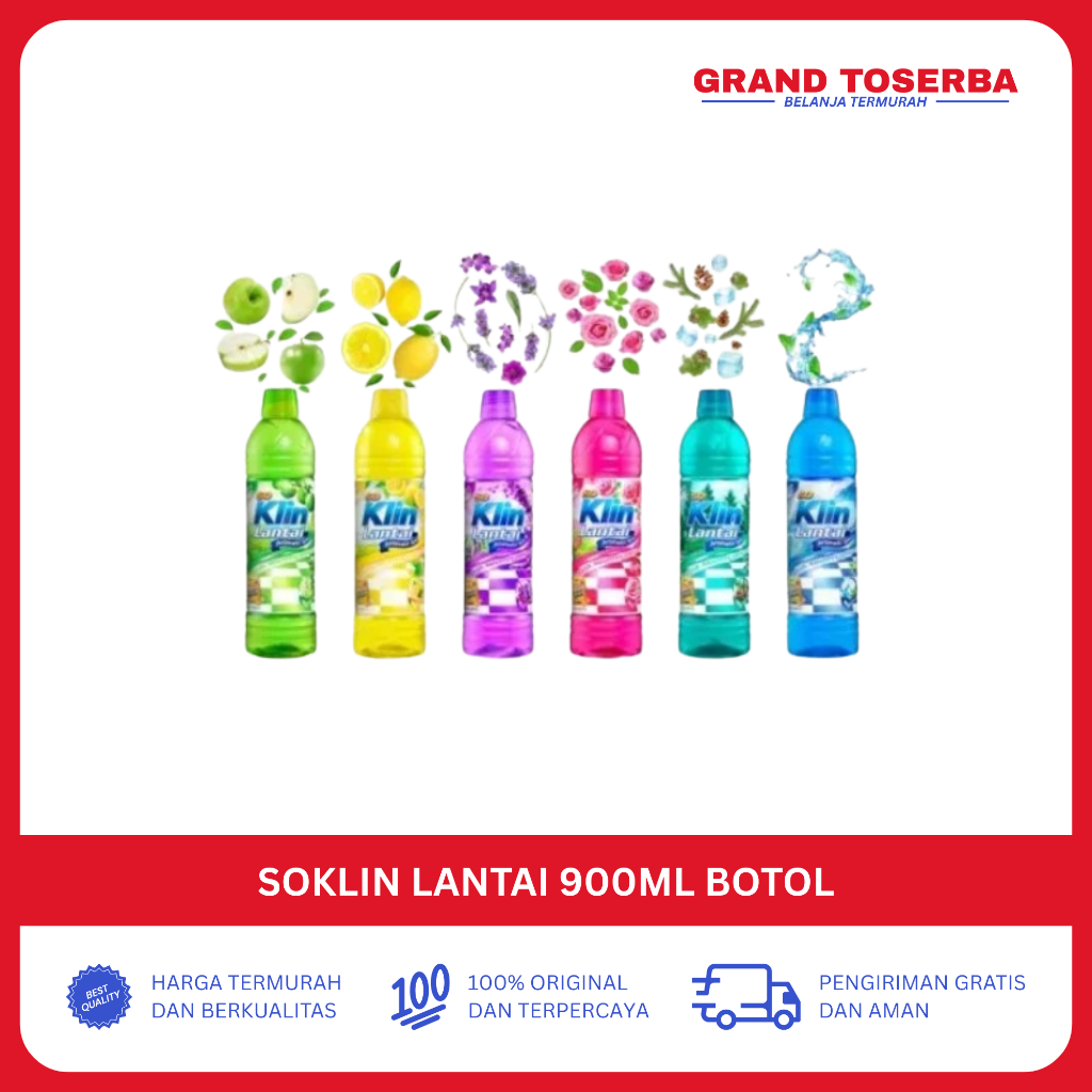 Soklin Lantai 900ml Botol Pembersih Lantai