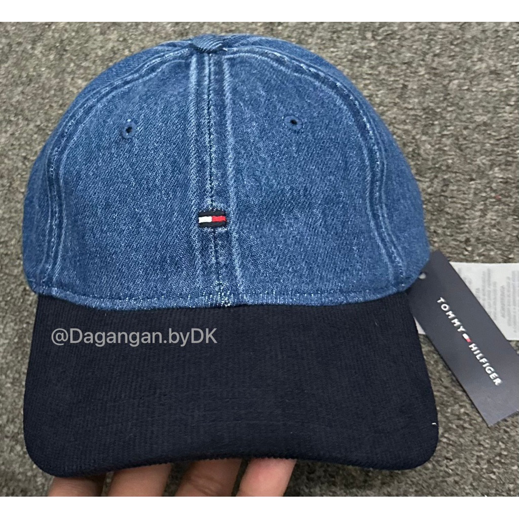 Topi Tommy Hilfiger Cap Denim Original 100% Dark Navy Blue