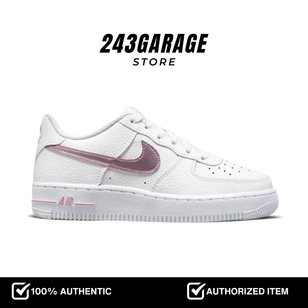 Nike Air Force 1 White Pink Glaze GS Sneakers Resmi