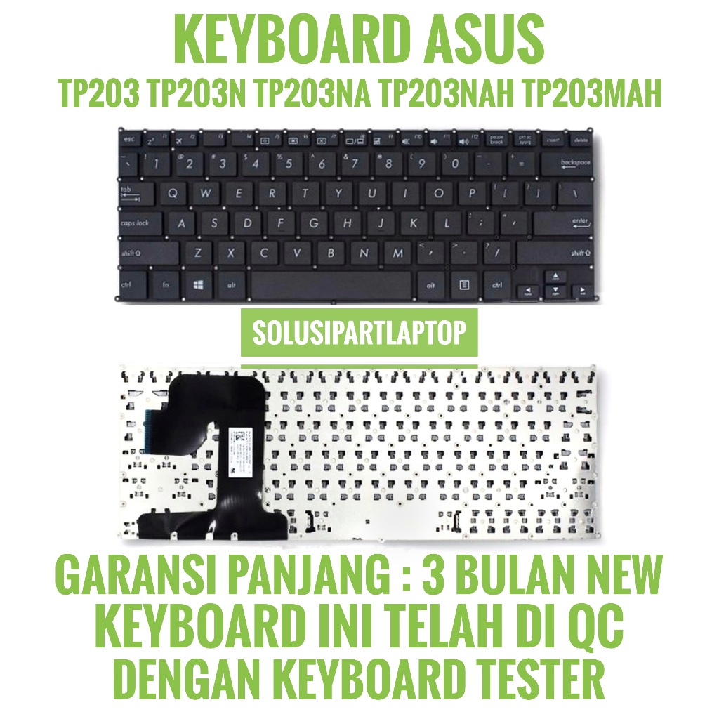 Keyboard Asus Vivobook Flip 12 TP203 TP203MAH TP203N TP203NA TP203NAH