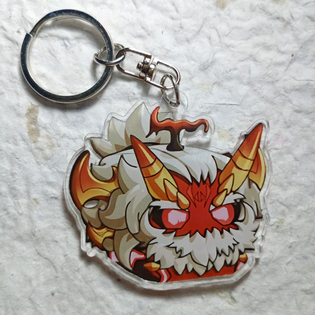 ganci FIEND Fruit Mythical Mutation Yeti Blox Fruits keychain gantungan kunci Blox Fruits