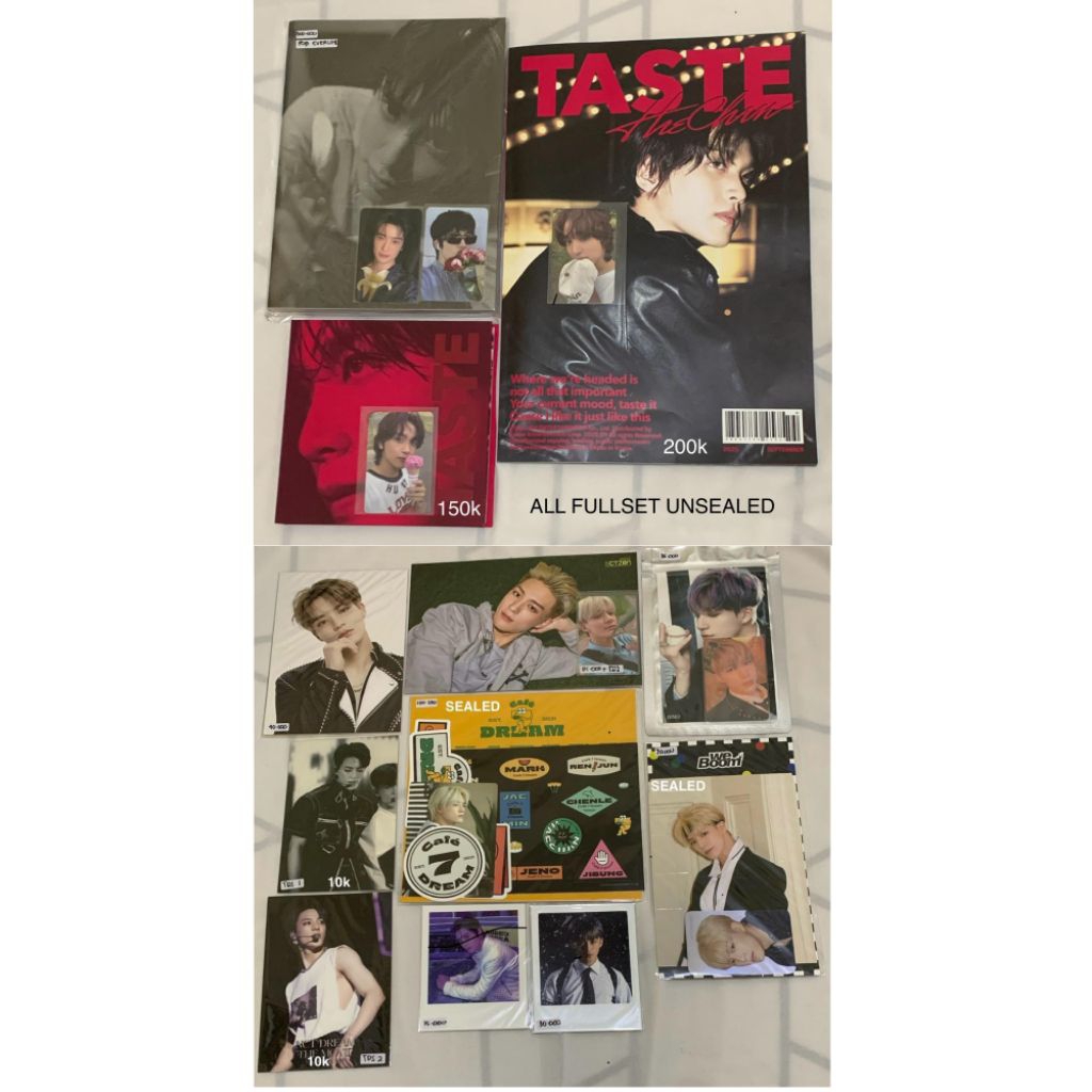 [READY STOCK] HAECHAN OFFICIAL 1ST ALBUM TASTE UNSEALED SPREAD TINCASE SAVORY J JAEHYUN PHOTOBOOK FU