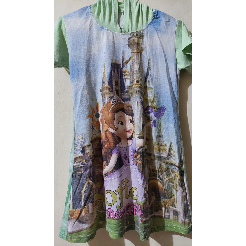 Baju Anak Santai/Daster Motif Sofia The First