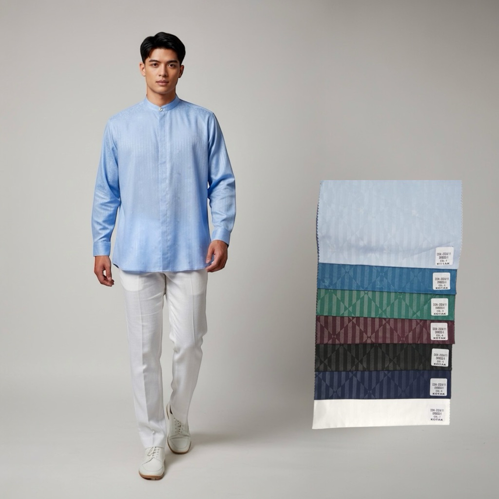 MOTIF BARU 2026 SALUR DAUN,Koko DL Busana Muslim, Baju Koko Pria DL,Koko DL Busana Muslim