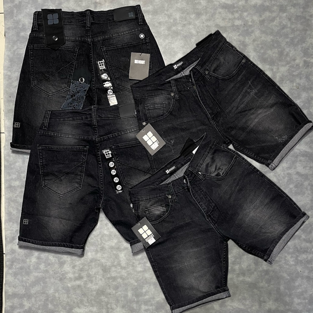 celana jeans pendek streat karet elastis regulerfit insight/ premium outfit