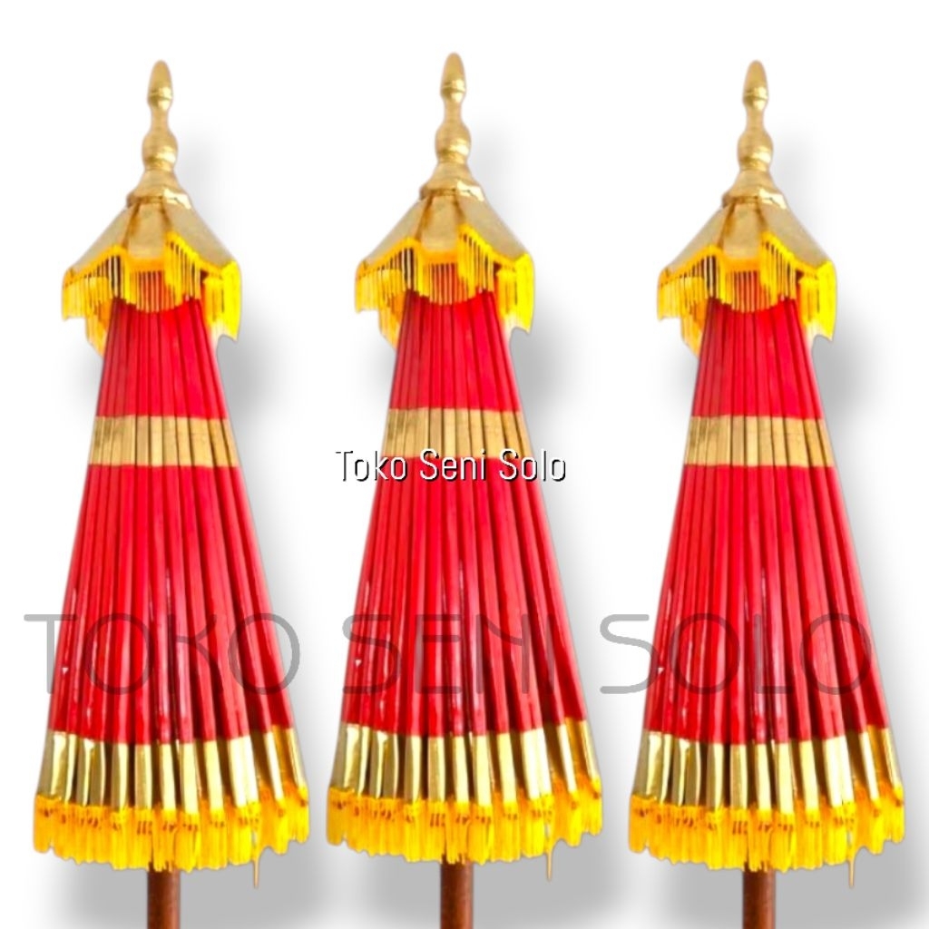 Payung Keraton Songsong agung merah dekorasi pajangan pengantin payung tedung jawa bali