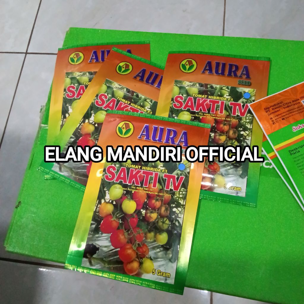 Benih Bibit Tomat Tahan Virus Sakti TV F1 (Setipe Servo, Handal, Gustavi, TM, Comodor, corona) Isi B