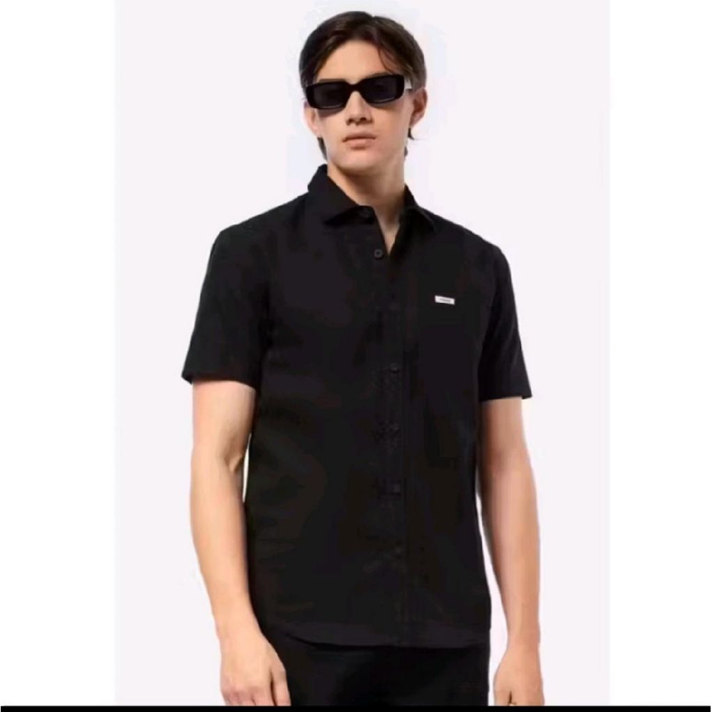 kemeja pendek wrangler slimfit Original