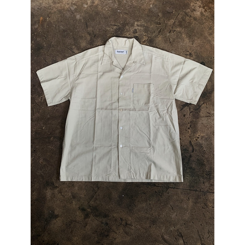 kemeja open collar saintpaint