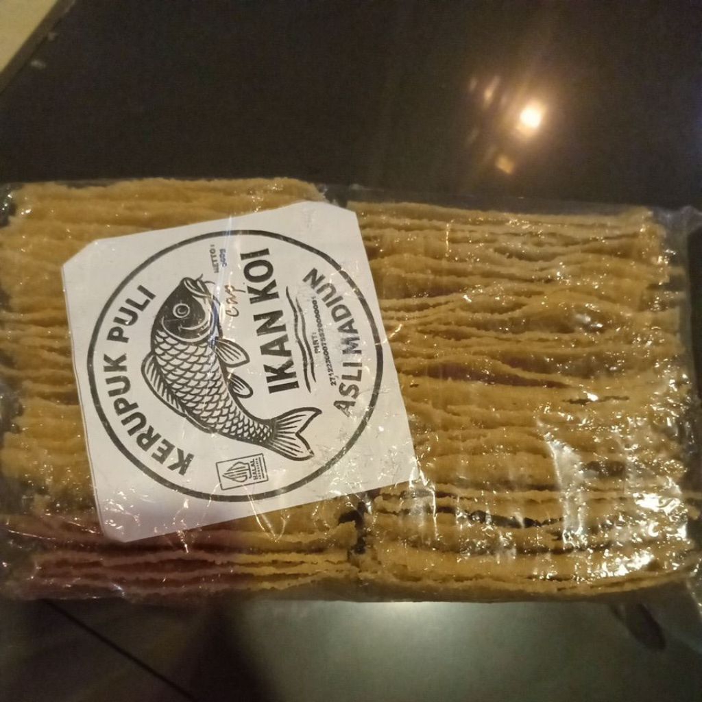 Kerupuk Puli Merk IKAN KOI asli Madiun