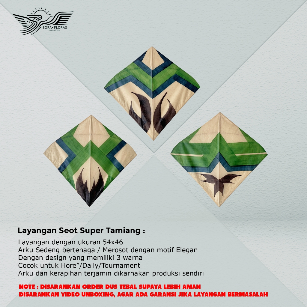 Layangan Aduan Seot Super Tamiang Premium
