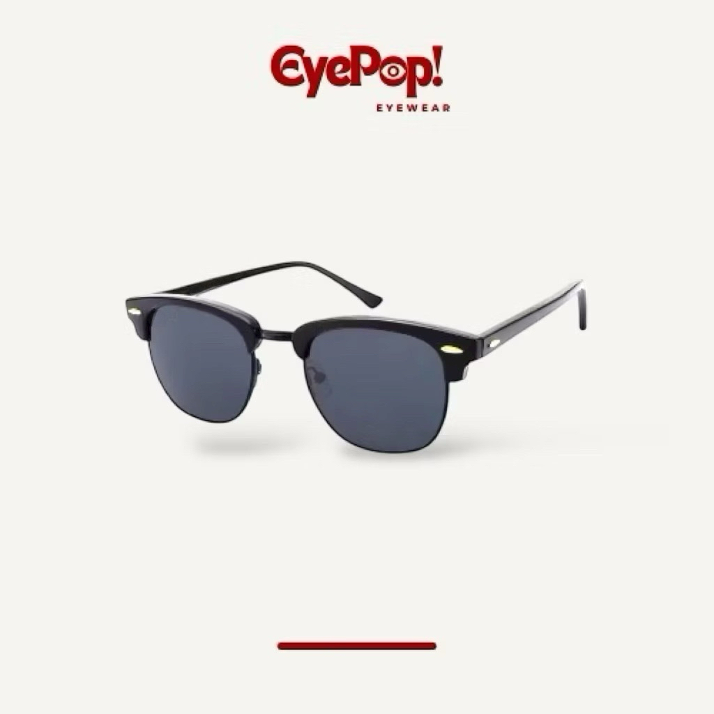 KACAMATA FASHION 3016 SUNGLASSES CLUBMASTER GLOBAL FITTING HITAM ELEGAN