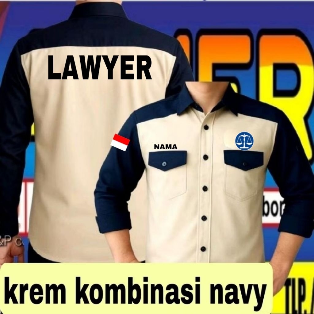 ready stok full bordir kemeja lawyer baju LAWYER seragam lawyer pdh lawyer kemeja advokat baju advok