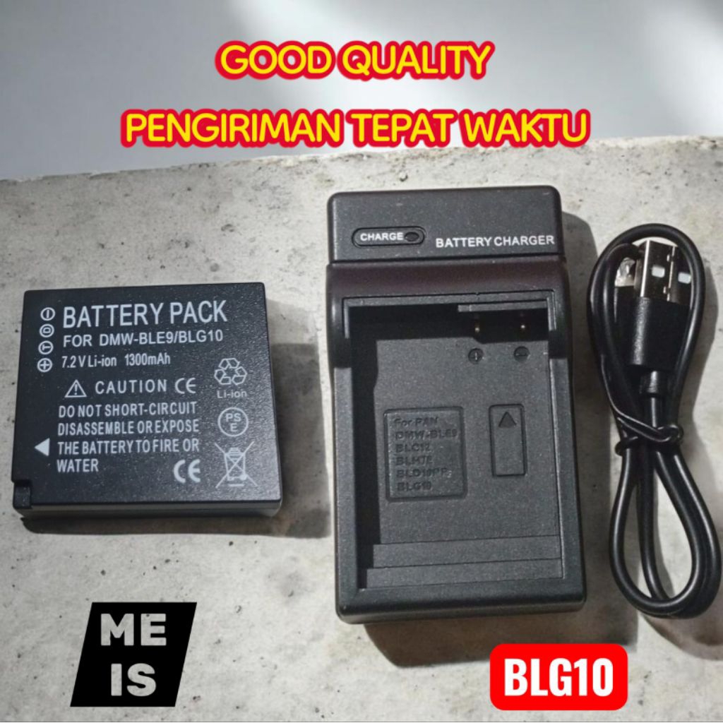 Charger & Baterai Lumix DMC TZ80 TZ90 TZ99 TZ110 TZ220 ZS100 ZS110 ZS60 ZS70 - Casan Batre