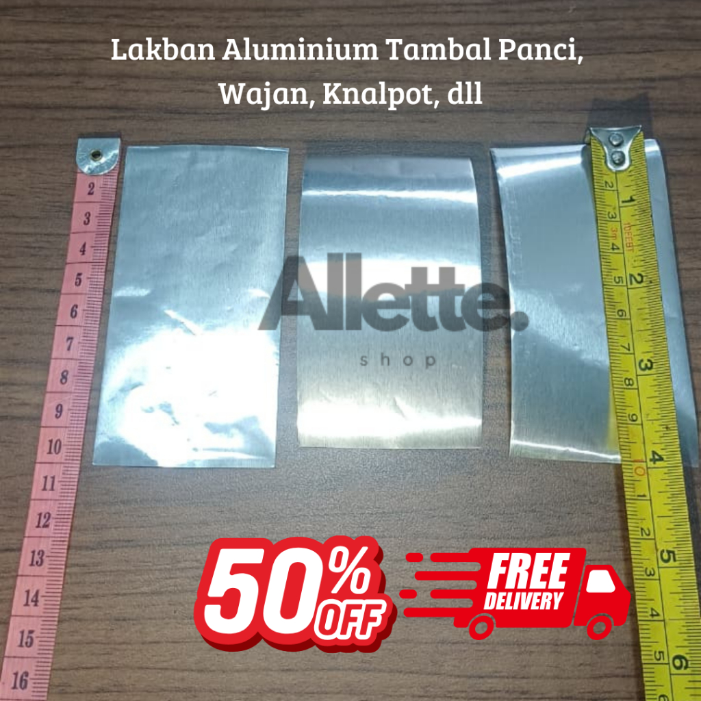 Plester Tambal Panci Wajan Atap Spandek - Lakban Aluminium Foil – Perbaiki Bocor di Logam lainnya - 