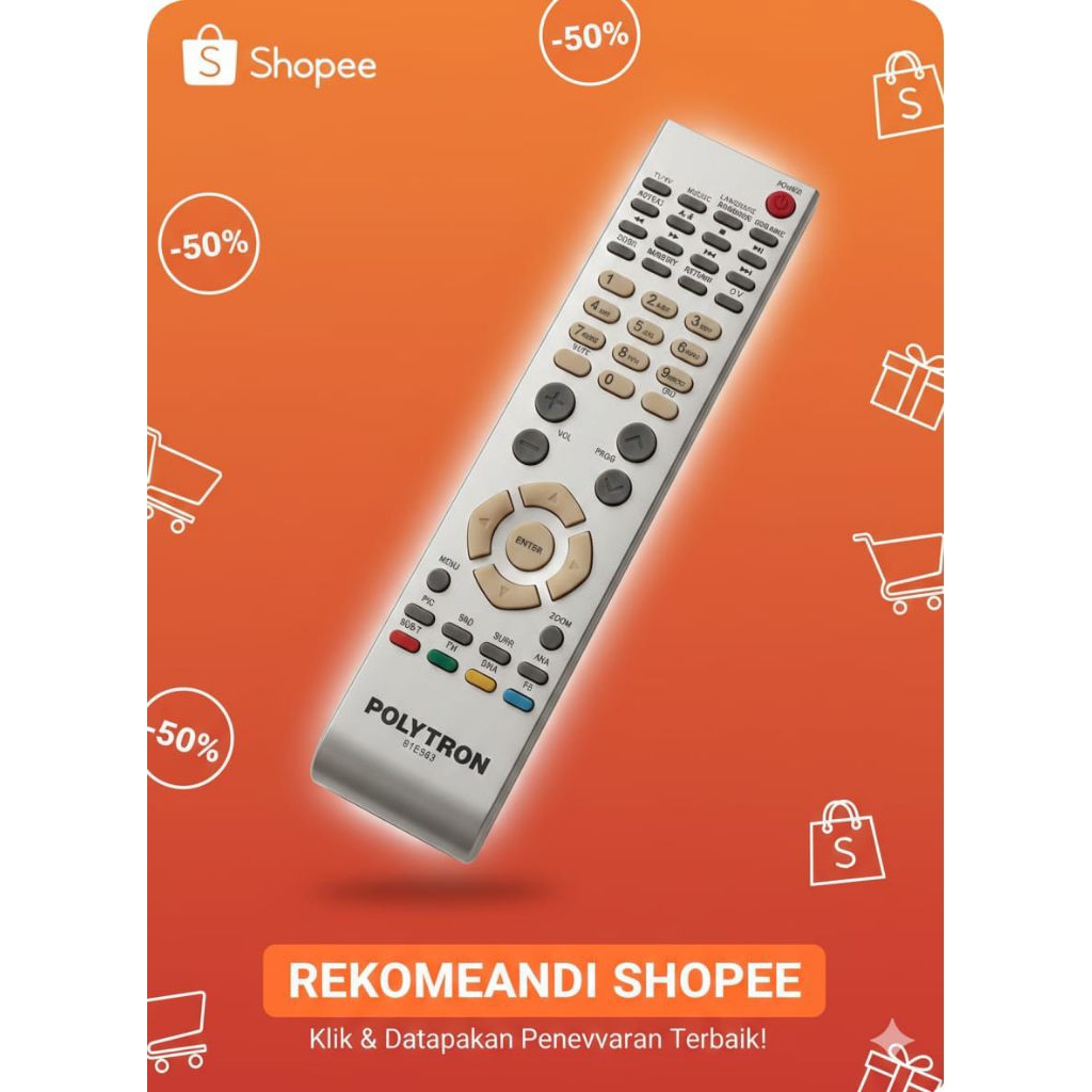 REMOTE TV LED LCD MERK POLYTRON 81E503