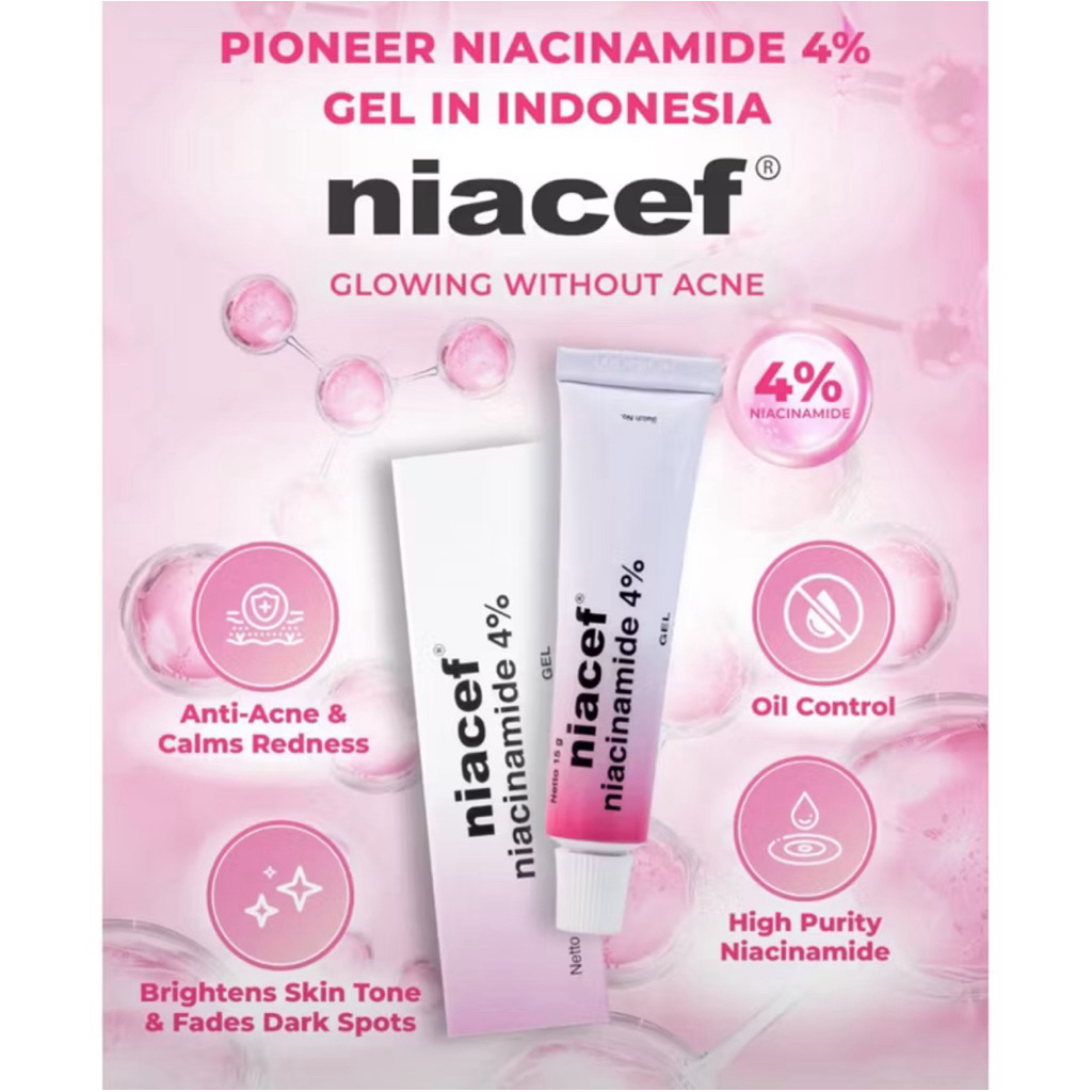 Niacef Niacinamide gel 4% 15 gr - Moisturizer Gel