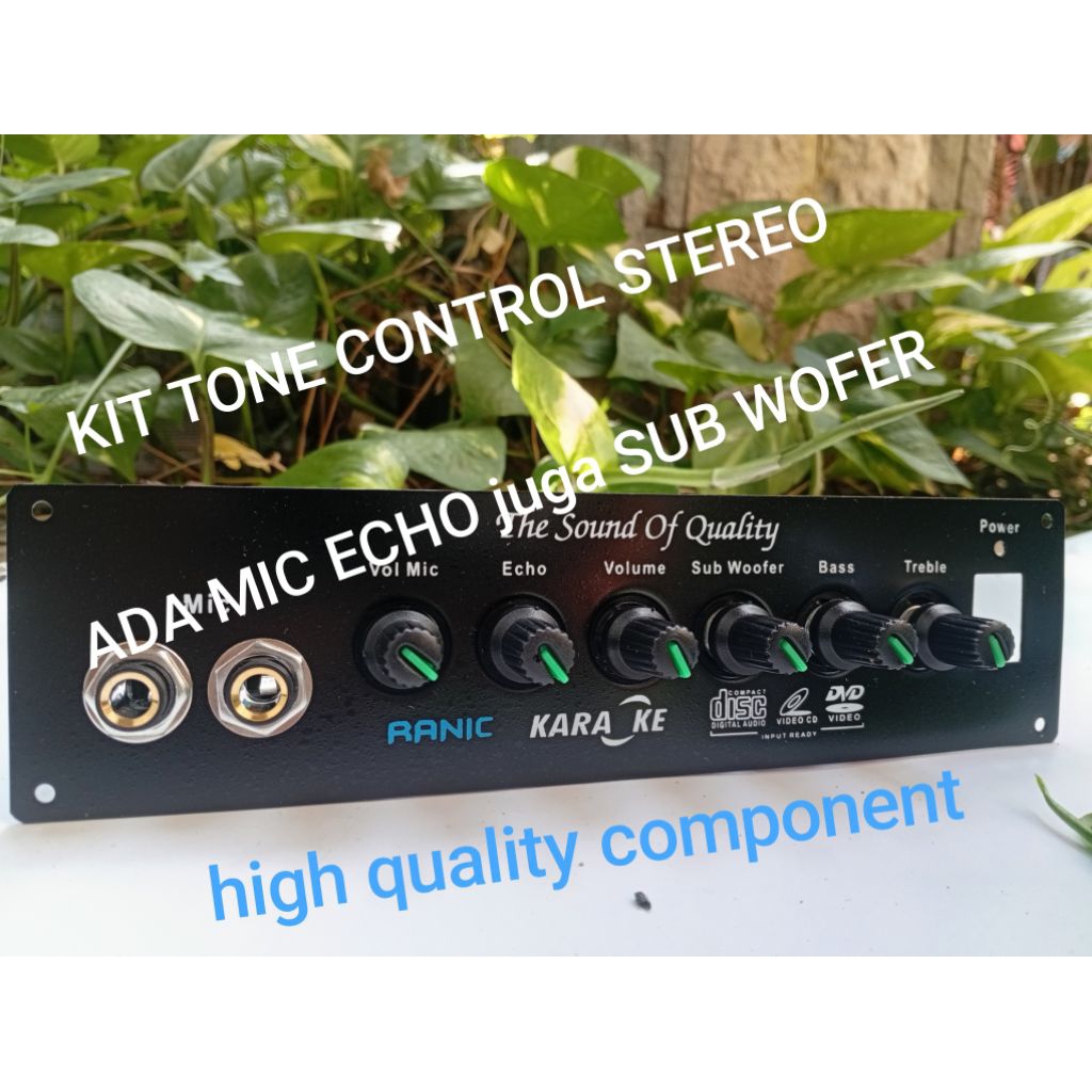 Kit Tone Kontrol Sterio Sub Wofer + 2 Mic Echo Ref