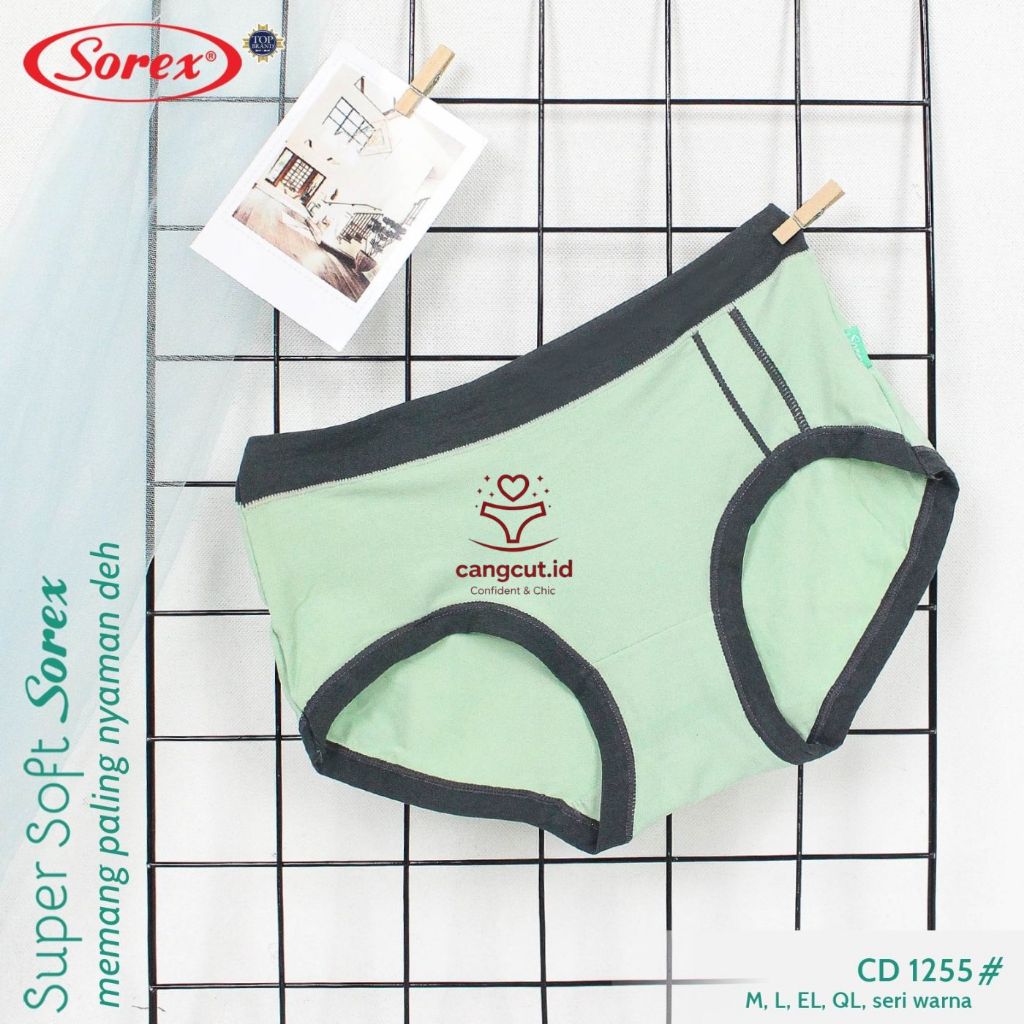 Sorex 1255 Celana Dalam Wanita Super Soft Katun Bahan Lembut & Melar - Size M L EL QL