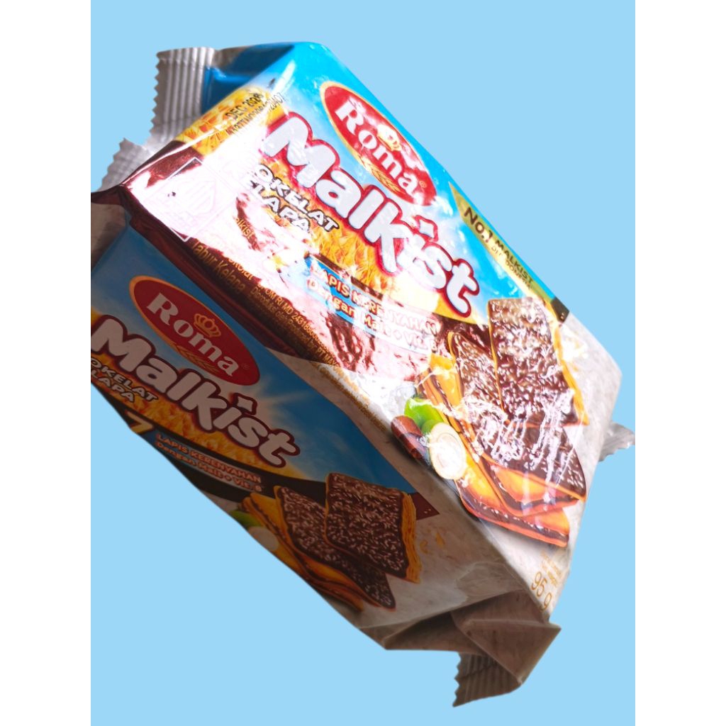 Biskuit Roma Malkist Coklat Kelapa 1 bungkus 95 gram