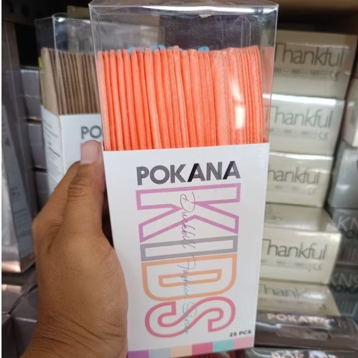 Masker box POKANA DUCKBILL Fashion Series KIDS / Pokana Earloop Kids 25pcs