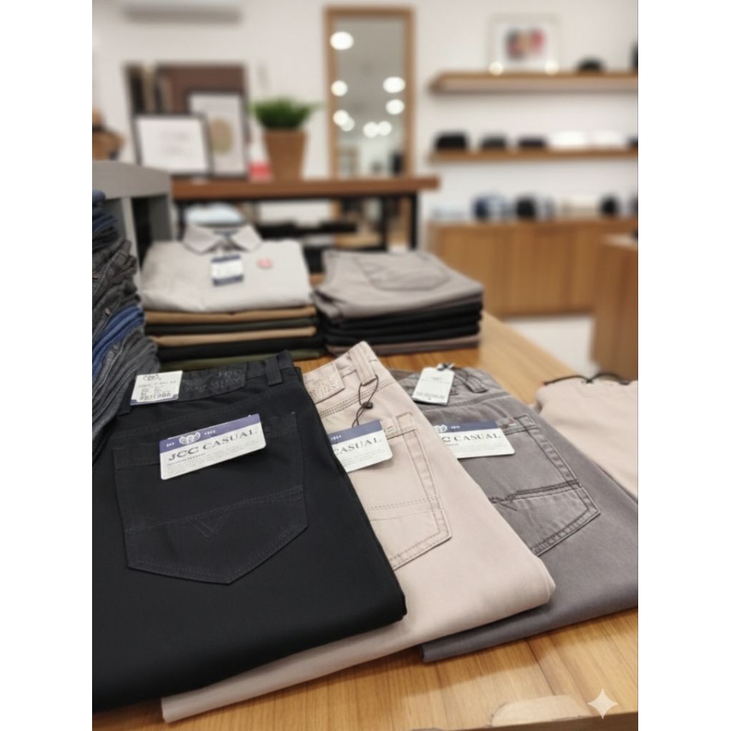 Celana JCC casual Bahan Cotton premium Celana jcc impot celana panjang size 27-34