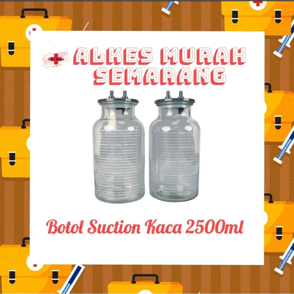 Botol Suction 2500ml kaca