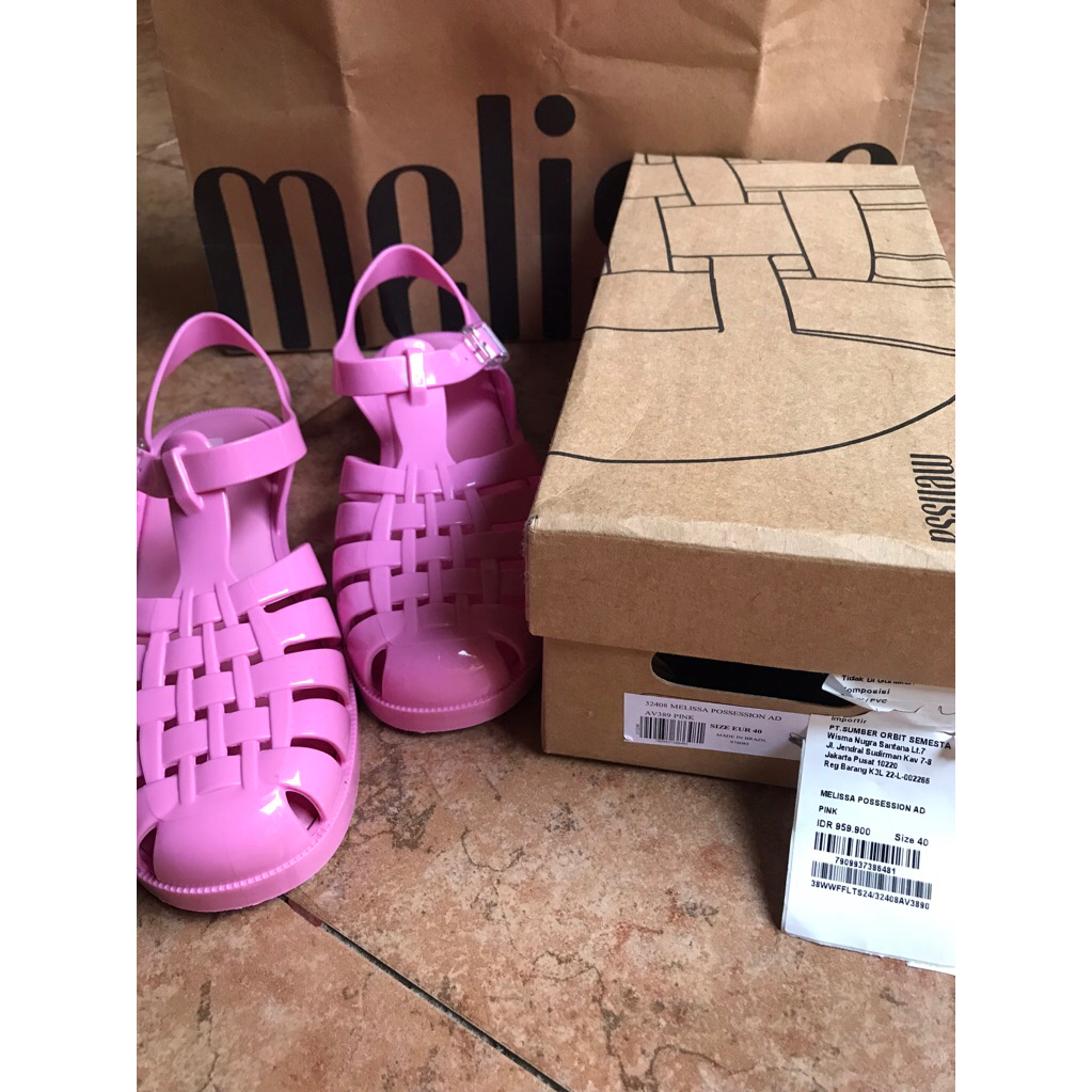 Like New Melissa possession 40/ sandal melissa / sepatu melissa 40/ preloved melissa