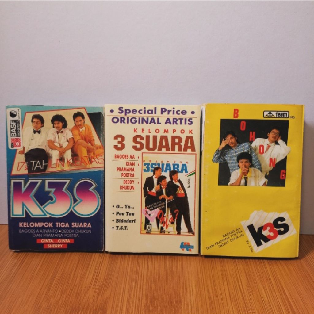 Kaset K3S/Kelompok Tiga Suara - 17 1/2 Tahun / O...Ya? / Bohong (Sepaket)