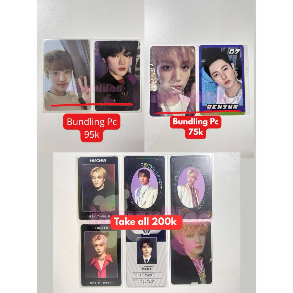 (BACA DESKRIPSI) Bundling pc yb jaemin yb haechan ac hendery ac haechan hendery pilot chenle agent h