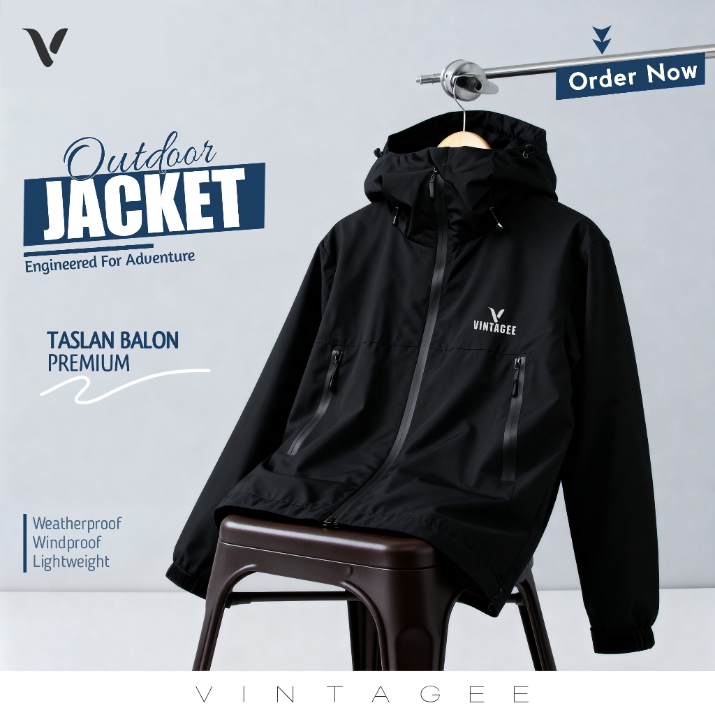 Jaket Outdor Taslan Balon Premium Unisex