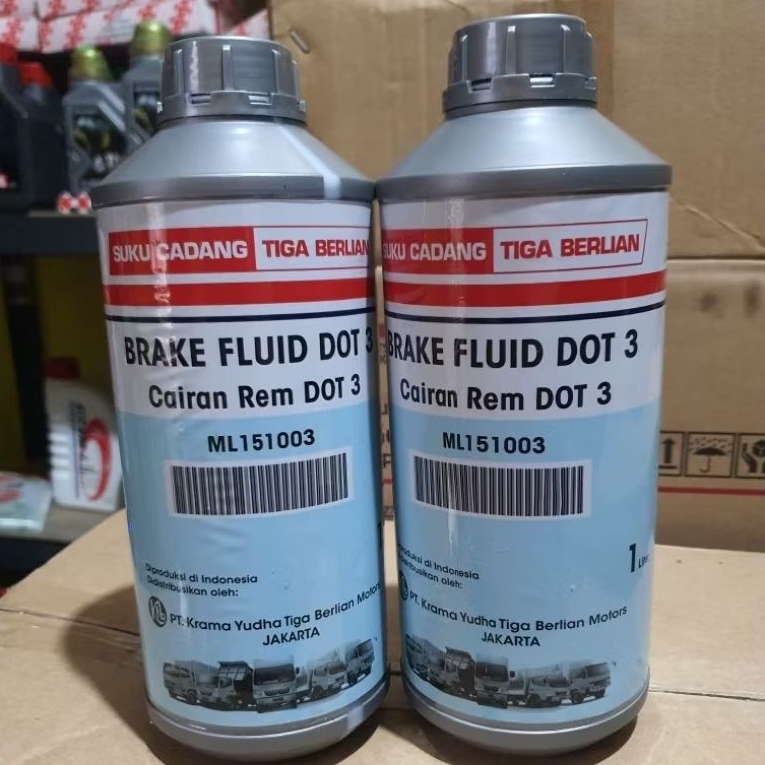 Minyak rem tiga berlian fuso dot 3 bening putih 1liter ORI