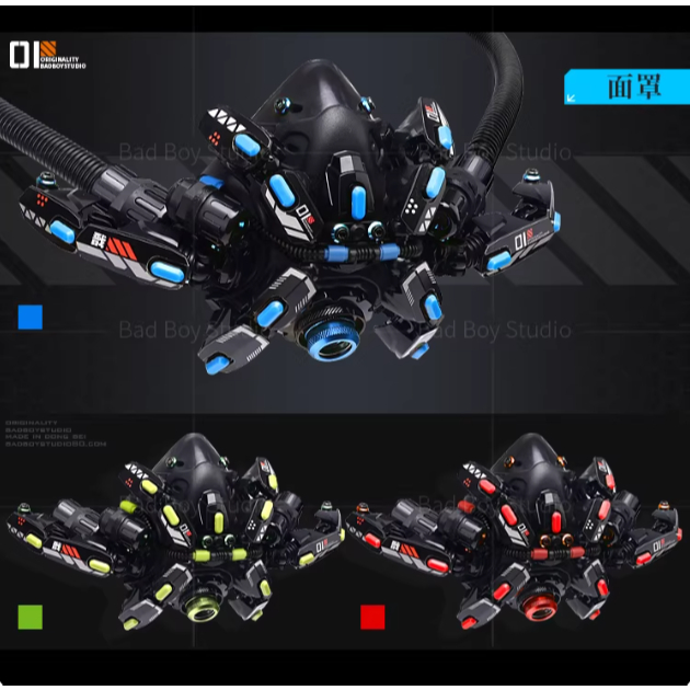 Cosplay CyberPunk Special Forces Half Mask Wind Goggle Music Festival DJ Bar Holiday Party Free Bala