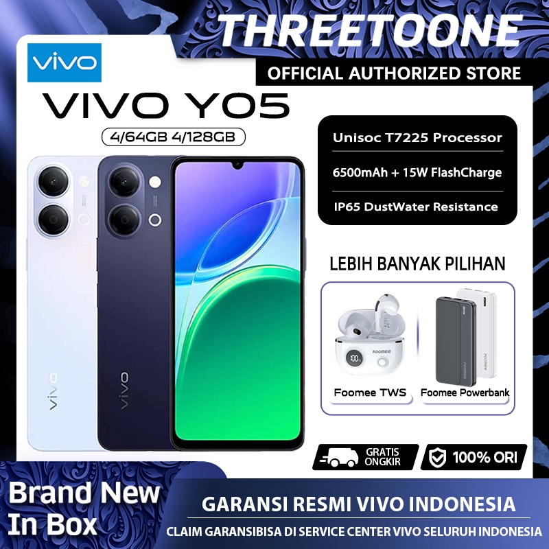 [Official Store] Vivo Y05 4/64GB 4/128GB — Garansi Resmi Vivo Indonesia